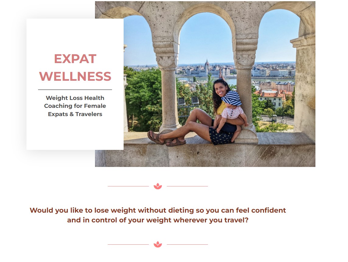 Preview of wellness coaching website